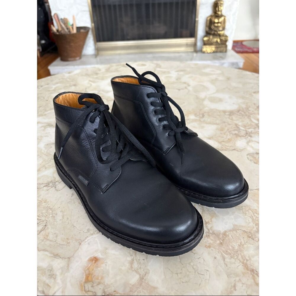 Mephisto Black Leather Chukka Boots | Soft-Air Comfort | EU Made | As New